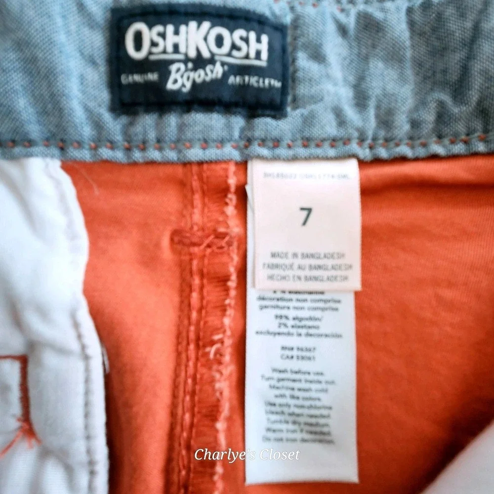 OshKosh 3pc Bundle Boys Size 7 NWT Polo Shirt Chino‎ Shorts Summer Vacation